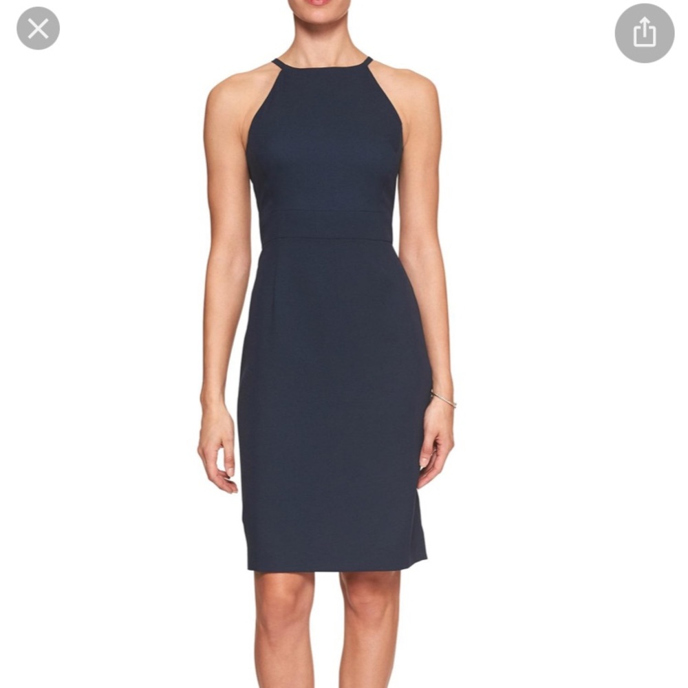Banana Republic Black Sheath Dress